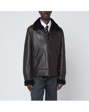Salvatore Santoro Dark Leather Jacket - Black