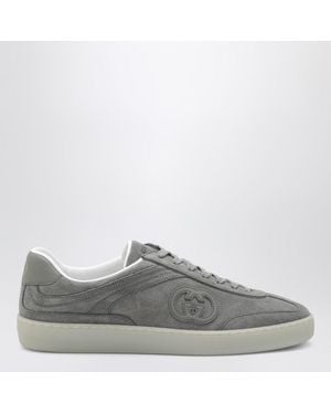 Gucci Baskets G75 Grises En Daim