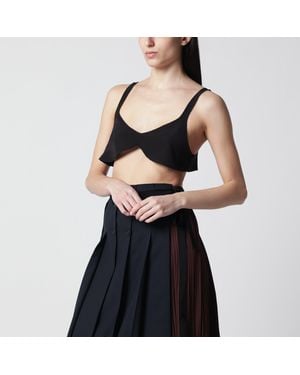 Prada Crêpe De Chine Silk Top - Black