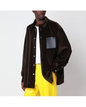 Loewe Cotton Corduroy Shirt - Black