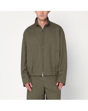 Gucci Gg Fabric Bomber Jacket - Green