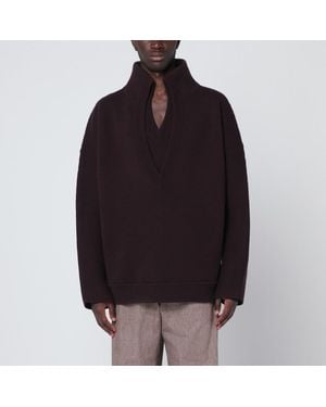 Bottega Veneta Maglione in lana compatta - Nero
