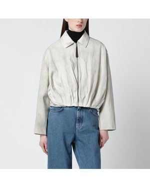 Loewe Light Draped Cotton Jacket - Grey