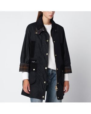Barbour Veste En Coton Ciré, Noir