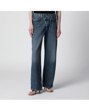 Agolde Arc Criss Cross Jeans - Blue