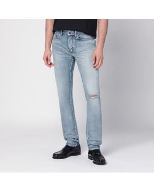 Saint Laurent Jean Slim Bleu Clair Délavé