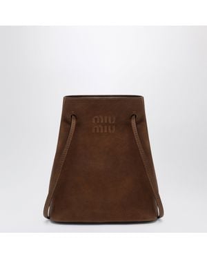 Miu Miu Rovere Bucket Bag - Brown