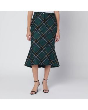 McQueen Flared Skirt - Blue