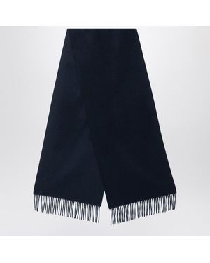 Destin Sciarpa scura in cashmere - Blu