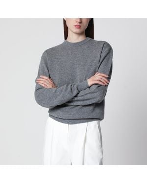 TOTEME Klassischer Kaschmirpullover Mit Rundhals Grau Meliert