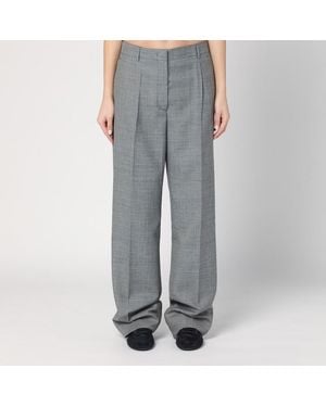 Prada Pantalone ampio grigio in lana