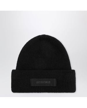 Jacquemus Gros Grain Beanie - Black