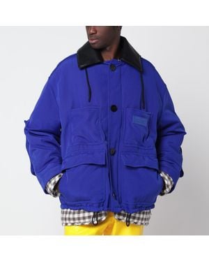 Loewe Layered-Construction Nylon Jacket - Blue
