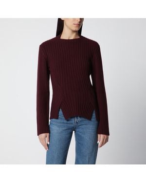 Victoria Beckham Ribbed Jumper - Red