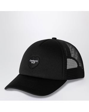 Carhartt Heart Patch Trucker Cap - Black