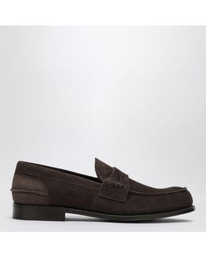 Church's Brown Pembrey Moccasin In Suede - Black