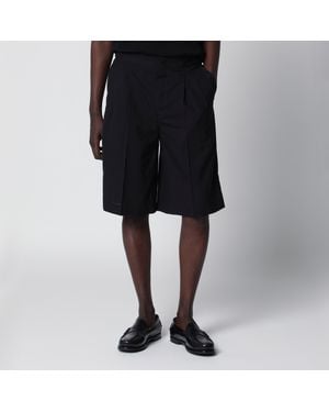 PT Torino Cotton Bermuda Shorts - Black