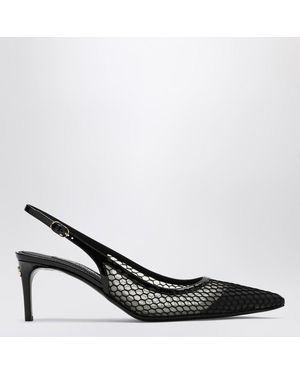 Dolce & Gabbana Slingback nera in rete - Nero