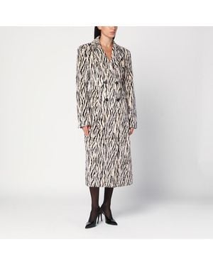 ROTATE BIRGER CHRISTENSEN Manteau En Fausse Fourrure Imprimée - Multicolore