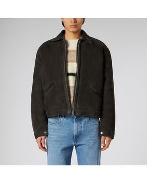 1989 STUDIO Giacca Shearling Marrone Scuro - Nero