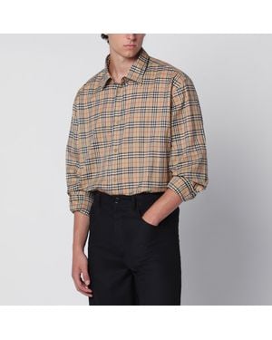 Burberry Check Cotton Shirt - Grey