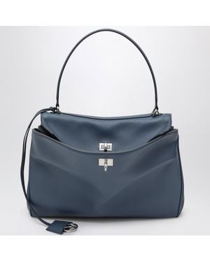 Balenciaga Rodeo Medium Light Smooth Calfskin Bag - Blue