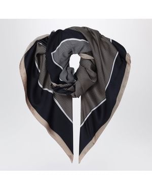 Saint Laurent Stola Cassandre A Righe - Nero
