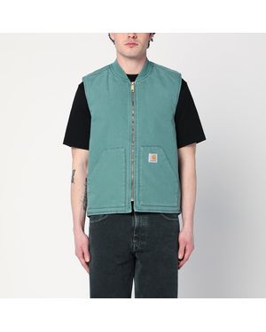 Carhartt Classic Vest In Silver Pine Colour - Green