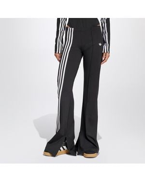 adidas Originals Flared Pants With Side Stripes - Black