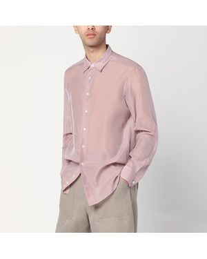 Lardini Shirt In Silk Blend - Pink