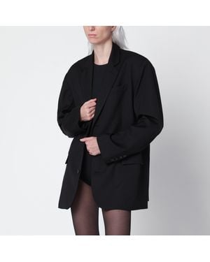 Frankie Shop Gelso Schwarze Einreihige Jacke