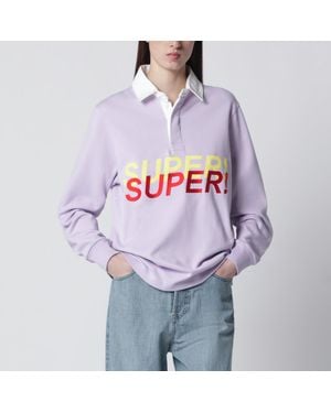 JW Anderson Lilac Super Super Polo Shirt - Purple