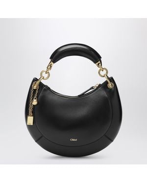 Chloé Leather Marcie Shoulder Bag - Black