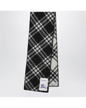 Burberry Sciarpa Check Nera - Nero