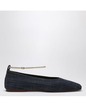 MARIA LUCA Denim Augusta Ballerina - Blue