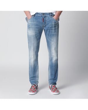 DSquared² Skater Light-Wash Stretch Denim Jeans - Blue