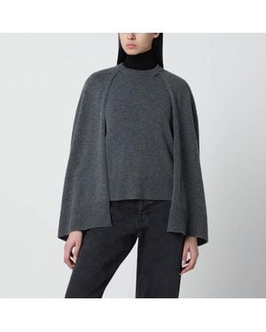 TOTEME Maglione a mantella in cashmere - Grigio