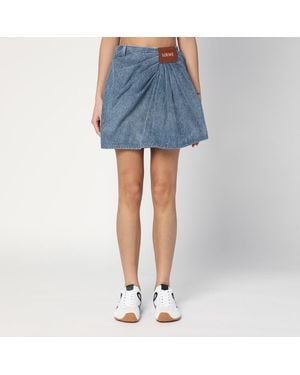 Loewe Mini gonna indaco in denim - Blu