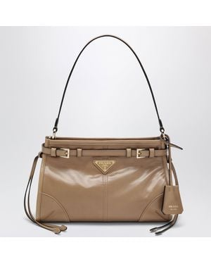 Prada Kleine Bonnie Handtasche Aus Kalbsleder - Braun