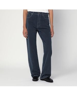 Miu Miu Pantalons En Denim Bleu