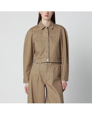 Jacquemus Ovalo Cargo Jacket - Brown