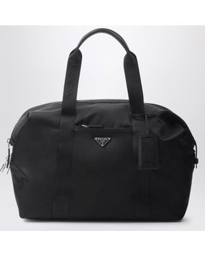 Prada Re-Nylon And Saffiano Travel Bag - Black