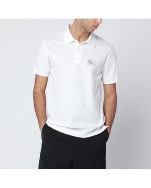 Burberry Cotton Polo Shirt - White