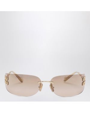Miu Miu Logo Sunglasses - Pink