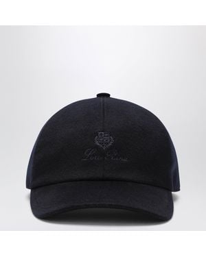 Loro Piana Cashmere Baseball Cap - Blue