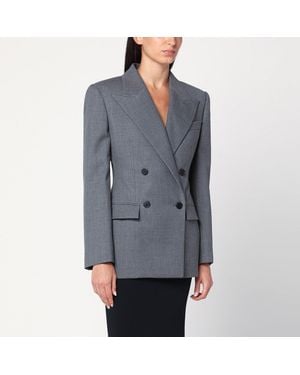 Givenchy Double-Breasted Wool Jacket - Grey