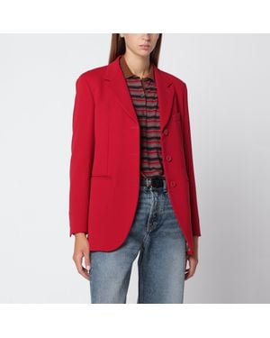 Max Mara Wool Cady Blazer - Red