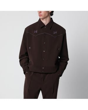 Needles Giacca Cowboy Piping Con Profili A Contrasto Marrone - Nero