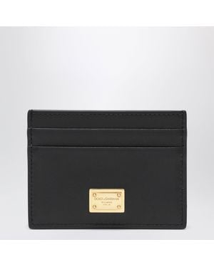 Dolce & Gabbana Dolce&Gabbana Plongé Calf Leather Card Holder - Black