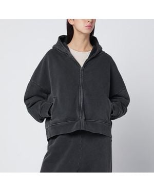 Entire studios Washed Zip Hoodie - Black
